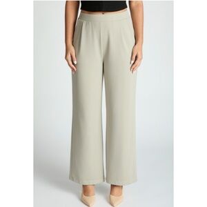 1128 • Putty Soft Stretch Pull on Wide Leg Curve Seam Trouser